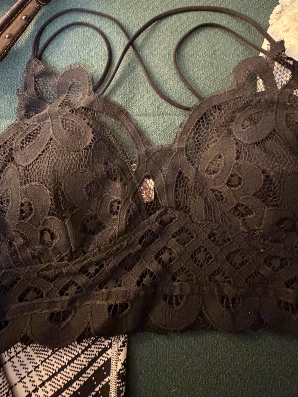Zenana Outfitters Black Lace Bralette
